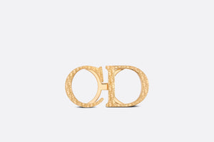 'CD' Belt Buckle • Dior Oblique Gold-Finish Brass, 35 MM