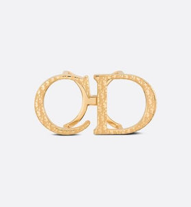 'CD' Belt Buckle • Dior Oblique Gold-Finish Brass, 35 MM