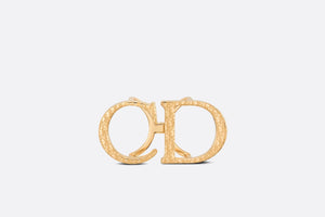 'CD' Belt Buckle • Dior Oblique Gold-Finish Brass, 35 MM