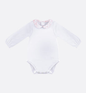 Toile de Jouy Newborn Gift Set • Pale Pink and White Interlock with Cotton Satin