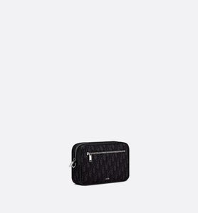 Toiletry Bag • Black Dior Oblique Jacquard