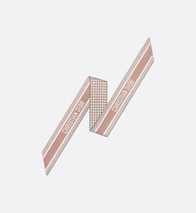 30 Montaigne Mitzah Scarf • Rose Des Vents and White Silk Twill