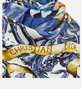 Le Monde Square Scarf • Multicolor Silk Twill