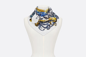 Le Monde Square Scarf • Multicolor Silk Twill