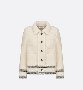 Caro Jacket • Ecru Technical Wool Fleece Knit