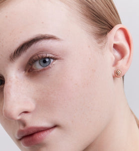 Small Rose Des Vents Earring • Pink Gold and Diamond