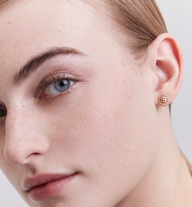 Small Rose Des Vents Earring • Pink Gold and Diamond
