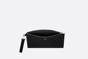 A5 Pouch • Black Dior Oblique Jacquard