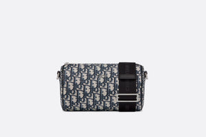 Roller Messenger Bag • Beige and Black Dior Oblique Jacquard