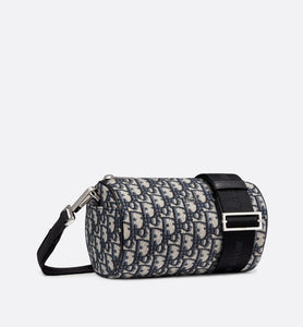 Roller Messenger Bag • Beige and Black Dior Oblique Jacquard