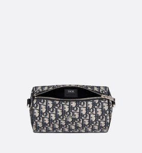 Roller Messenger Bag • Beige and Black Dior Oblique Jacquard