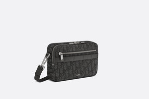 Safari Messenger Bag • Black Dior Oblique Jacquard