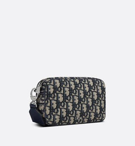 Small Multifunctional Bag • Beige and Black Dior Oblique Jacquard