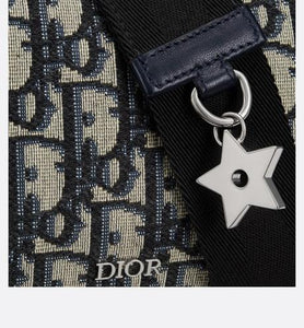 Small Multifunctional Bag • Beige and Black Dior Oblique Jacquard