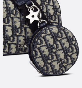 Small Multifunctional Bag • Beige and Black Dior Oblique Jacquard