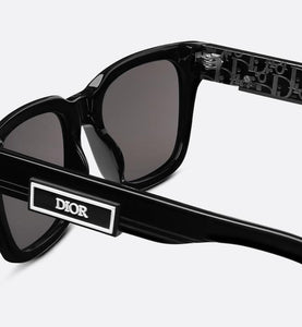 DiorB23 S1I • Black Rectangular Sunglasses