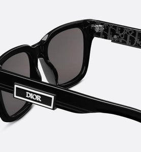 DiorB23 S1I • Black Rectangular Sunglasses
