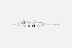 Rose Des Vents Cuff Bracelet • 18K White Gold, Diamonds, Mother-of-Pearl and Onyx