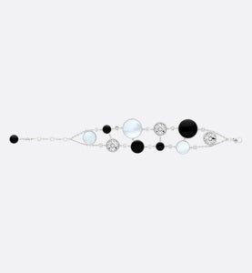 Rose Des Vents Cuff Bracelet • 18K White Gold, Diamonds, Mother-of-Pearl and Onyx