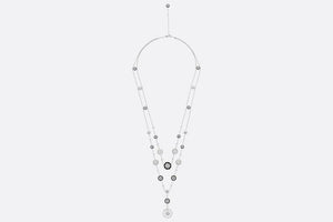 Rose Des Vents Long Necklace  • 18K White Gold, Diamonds, Mother-of-Pearl and Onyx