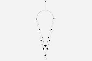 Rose Des Vents Long Necklace  • 18K White Gold, Diamonds, Mother-of-Pearl and Onyx