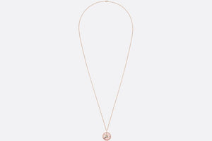 Large Rose Des Vents Medallion • Pink Gold, Diamond and Pink Opal
