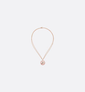 Large Rose Des Vents Medallion • Pink Gold, Diamond and Pink Opal