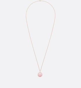 Large Rose Des Vents Medallion • Pink Gold, Diamond and Pink Opal