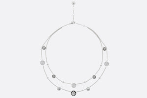 Rose Des Vents Necklace • 18K White Gold, Diamonds, Mother-of-Pearl and Onyx