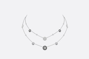 Rose Des Vents Necklace • 18K White Gold, Diamonds, Mother-of-Pearl and Onyx