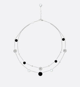 Rose Des Vents Necklace • 18K White Gold, Diamonds, Mother-of-Pearl and Onyx