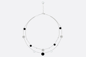 Rose Des Vents Necklace • 18K White Gold, Diamonds, Mother-of-Pearl and Onyx