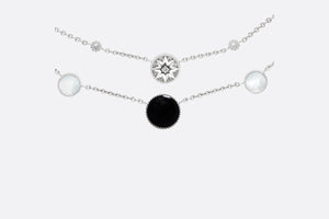 Rose Des Vents Necklace • 18K White Gold, Diamonds, Mother-of-Pearl and Onyx