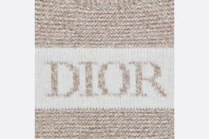 Cardigan • Heathered Beige and Ivory Wool and Cashmere Tricot Knit