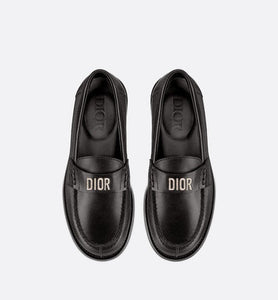 Kid's Loafer • Black Calfskin