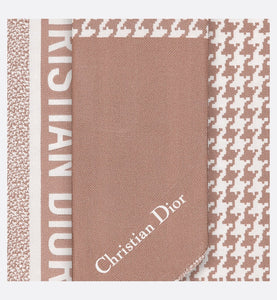 30 Montaigne Mitzah Scarf • Rose Des Vents and White Silk Twill