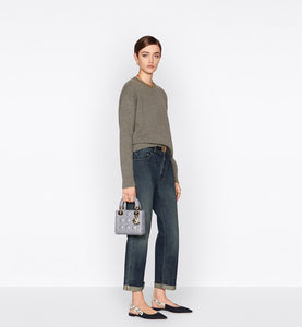 Mini Lady Dior Bag • Opaline Gray Pearlescent Cannage Lambskin