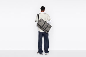 Dior Lingot 50 Bag • Beige and Black Dior Oblique Jacquard