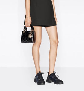 Mini Lady Dior Bag • Pine Green Patent Cannage Calfskin