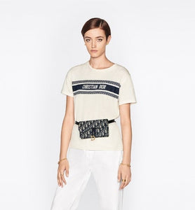 Saddle Belt Pouch • Blue Dior Oblique Jacquard