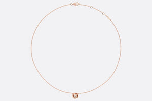 Small Rose Dior Couture Necklace • Pink Gold and Diamonds