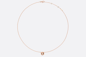 Small Rose Dior Couture Necklace • Pink Gold and Diamonds