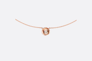 Small Rose Dior Couture Necklace • Pink Gold and Diamonds