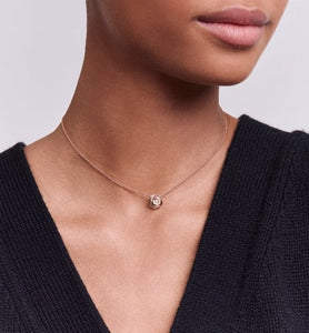Small Rose Dior Couture Necklace • Pink Gold and Diamonds