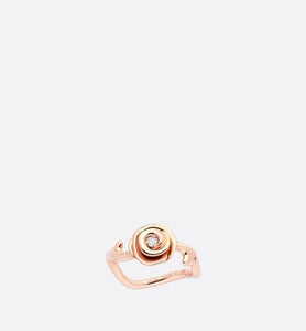 Small Rose Dior Couture Ring • Pink Gold and Diamonds
