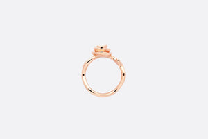 Small Rose Dior Couture Ring • Pink Gold and Diamonds