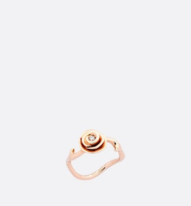 Small Rose Dior Couture Ring • Pink Gold and Diamonds