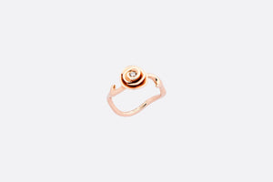 Small Rose Dior Couture Ring • Pink Gold and Diamonds
