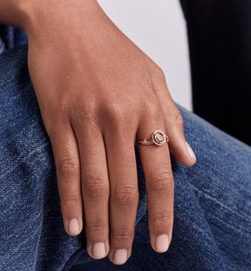 Small Rose Dior Couture Ring • Pink Gold and Diamonds
