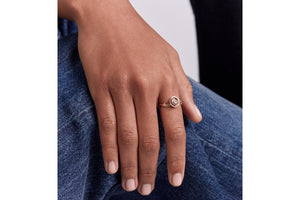 Small Rose Dior Couture Ring • Pink Gold and Diamonds